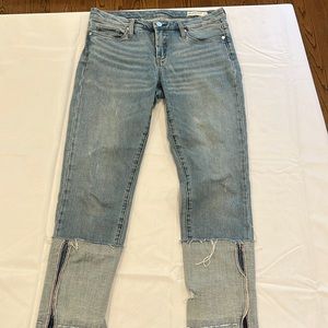 Blank NYC distressed straight leg denim